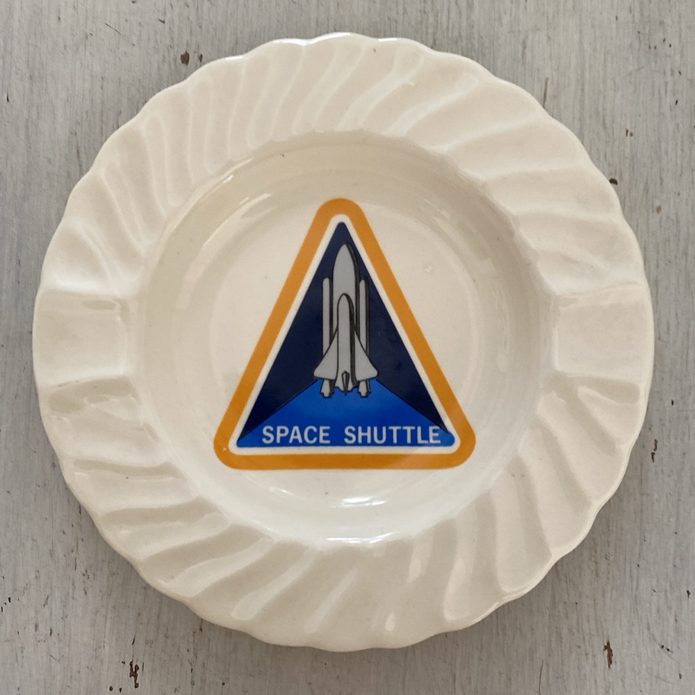 Vintage Space Shuttle Trinket Dish - Ashtray -